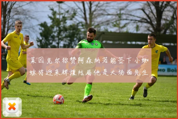 莱因克尔称赞阿森纳若能签下小蜘蛛将迎来辉煌结局他是大场面先生的最佳人选